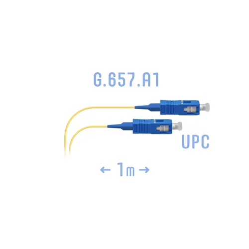 Шнур монтажный оптический SC/UPC SM G.657.A1 1 метр